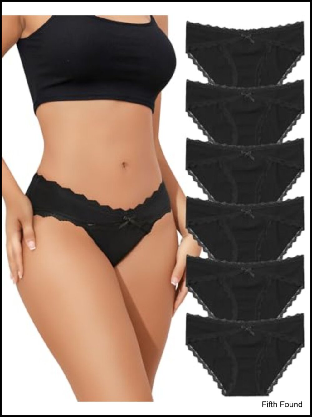 Cotton Cheeky Bikini Panties 6 Pack